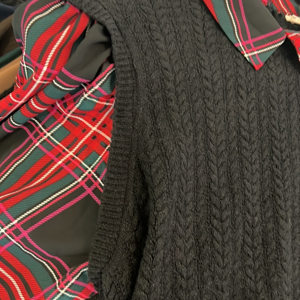 NWT Riley & Rae Cable Knit 2-For-1 Pullover Sweater - Picture 11 of 11